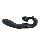 Zini Roae Special Edition - Black/Gold - Black/Gold 19.5 cm USB Rechargeable Vibrator - Naughty by Nature Adult Store
