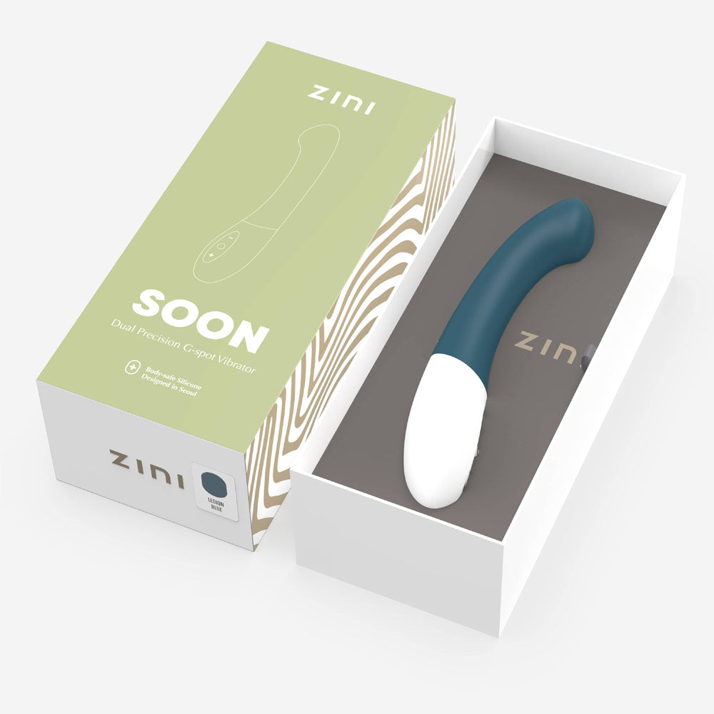 Zini Soon - Legion Blue 20 cm USB Rechargeable Vibrator - Naughty by Nature Adult Store