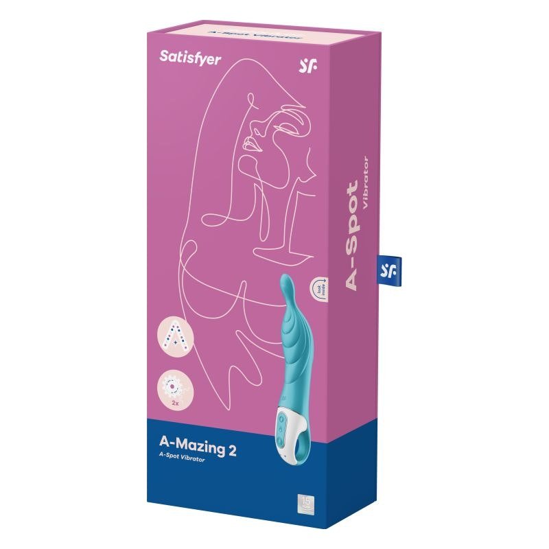 A - mazing 2 Vibrator Turquoise - Adult Toys
