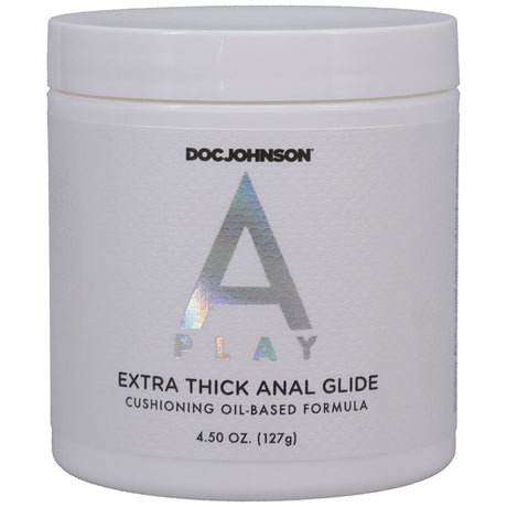 A - Play Extra Thick Anal Glide - Oil Based Fisting Lubricant - 127 gram Tub - LOTIONS & LUBES