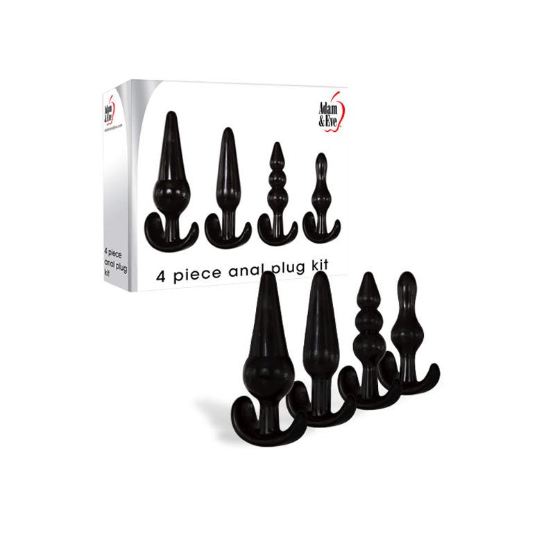 Adam & Eve 4 Piece Anal Plug Kit - Set of 4 Sizes - Naughty by Nature Adult Store