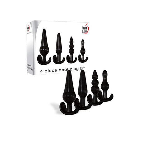 Adam & Eve 4 Piece Anal Plug Kit - Set of 4 Sizes - Naughty by Nature Adult Store