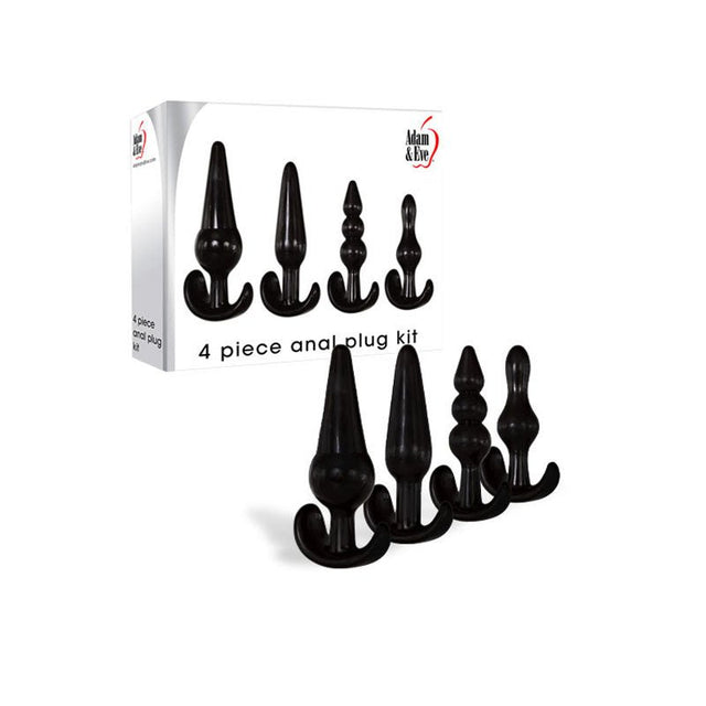 Adam & Eve 4 Piece Anal Plug Kit - Set of 4 Sizes - Naughty by Nature Adult Store