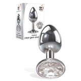 Adam & Eve Clear Gem Anal Plug - Medium - ANAL TOYS