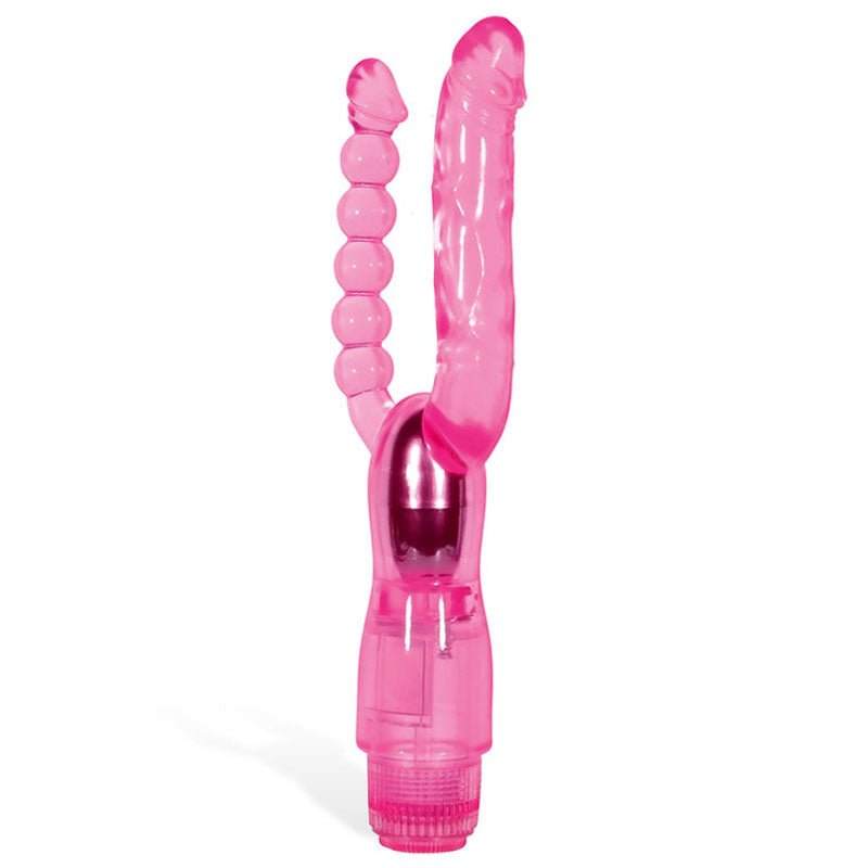 Adam & Eve Dual Pleasure Vibrator with Anal Probe - Naughty by Nature Adult Store