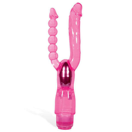 Adam & Eve Dual Pleasure Vibrator with Anal Probe - Naughty by Nature Adult Store