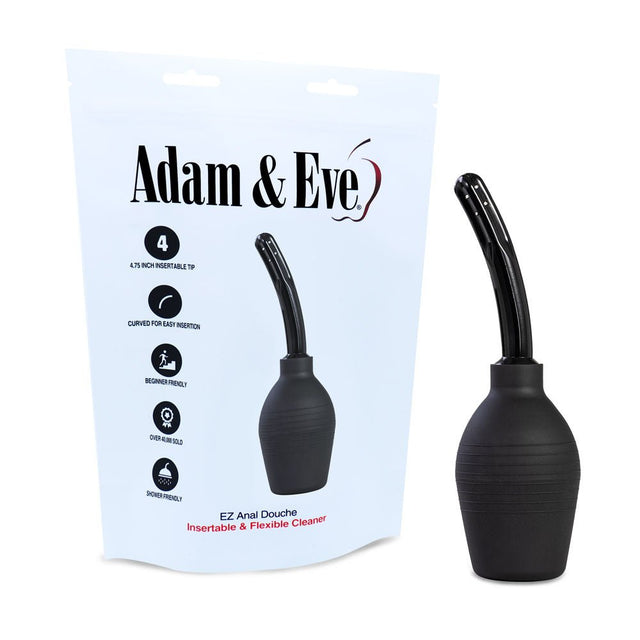 Adam & Eve Ez Anal Douche - Black Douche - HEALTH CARE