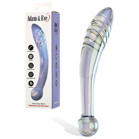 Adam & Eve FAIRY WAND - 22 cm Glass Dildo - GLASS TOYS