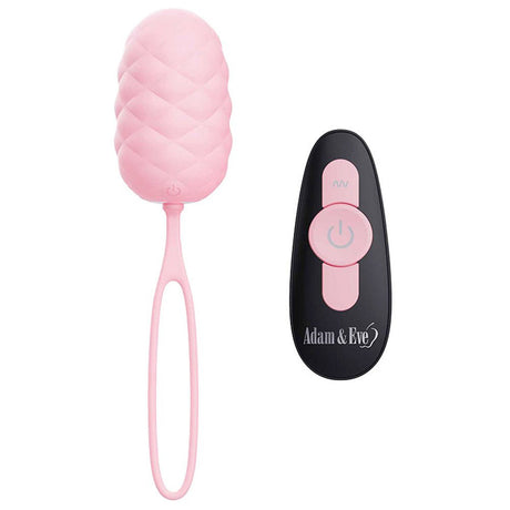 Adam & Eve PILLOW TALK EGG - Pink USB Rechargeable Vibrating Egg with Wireless Remote Control - BULLETS & EGGS
