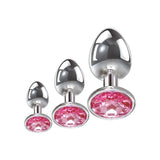 Adam & Eve Pink Gem Anal Plug Set - Set of 3 Sizes - Naughty by Nature Adult Store