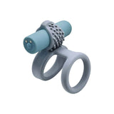 Adam Eve Rumbler Silicone Cock Rings Vibrating Bullet Set 3 - COCK RINGS