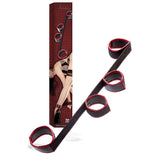 Adam & Eve Scarlet Couture Spreader Bar - Black/Red - Naughty by Nature Adult Store
