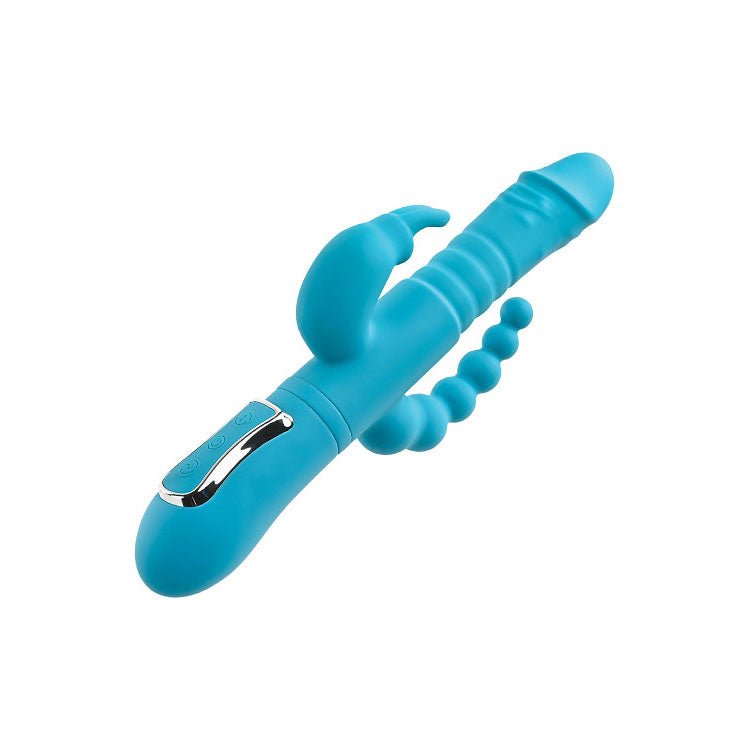 Adam & Eve THRUSTING TRIPLE JOY RABBIT With Anal Probe - VIBRATORS - RABBIT