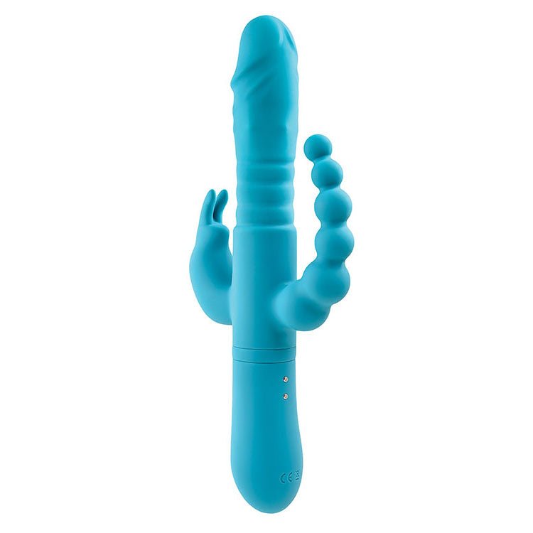Adam & Eve THRUSTING TRIPLE JOY RABBIT With Anal Probe - VIBRATORS - RABBIT