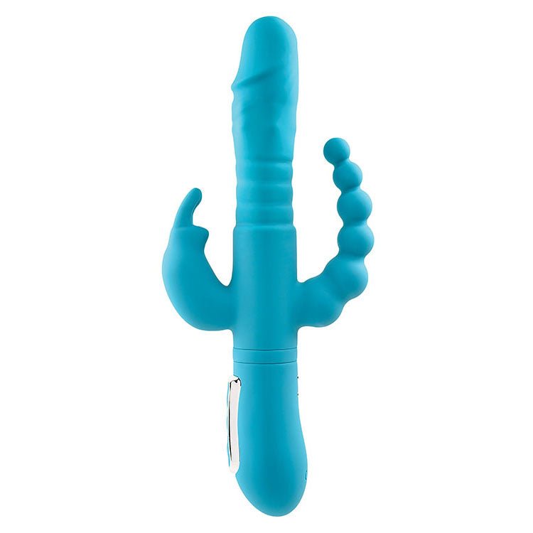 Adam & Eve THRUSTING TRIPLE JOY RABBIT With Anal Probe - VIBRATORS - RABBIT