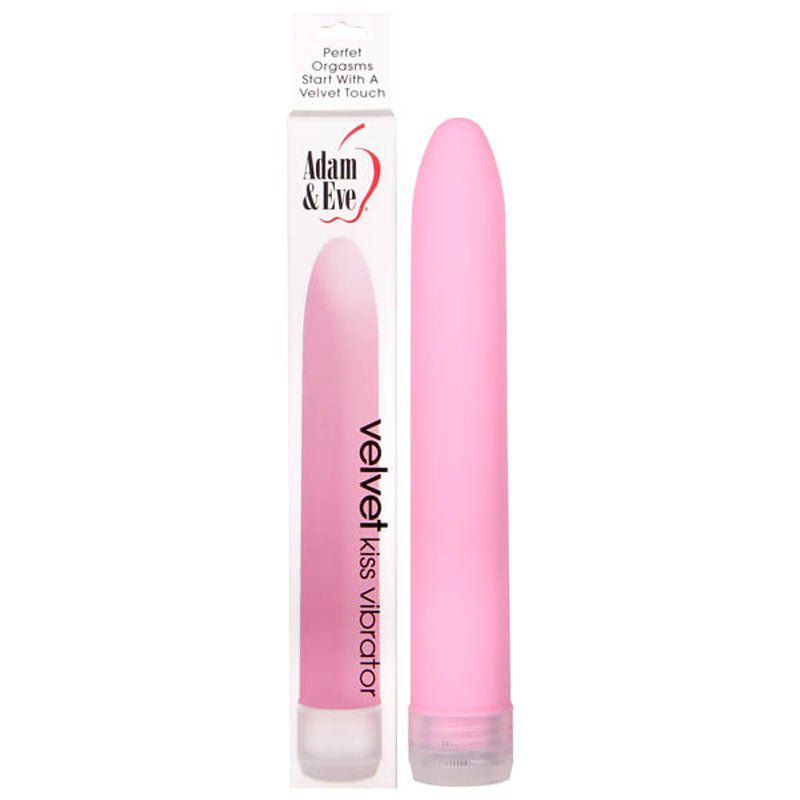 Adam & Eve Velvet Kiss Vibrator - Pink 15.2 cm (6'') Vibrator - VIBRATORS