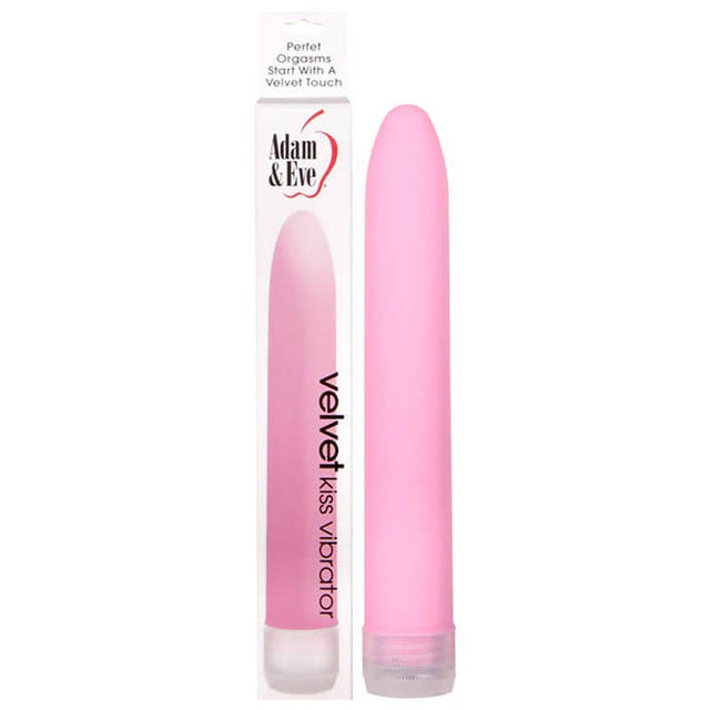 Adam & Eve Velvet Kiss Vibrator - Pink 15.2 cm (6'') Vibrator - VIBRATORS