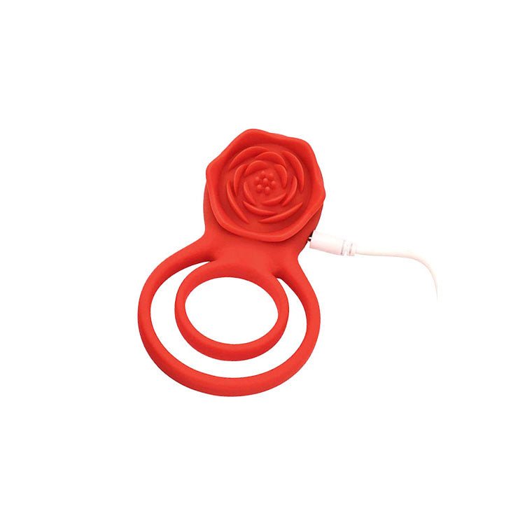 Adam & Eve VIBRATING ROSE DOUBLE ENHANCER - Naughty by Nature Adult Store