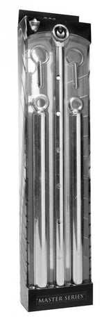 Adjustable Steel Spreader Bar Silver - Naughty by Nature Adult Store