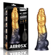 Aerosx 10 Inch Dual Density Inflatable Dildo Gold Blue 33 Cm Inflatable Fantasy Experience - DONGS