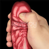 Aerosx 8 Inch Dual Density Inflatable Dildo - Red/Green 28 cm - DONGS