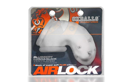 Airlock Air - Lite Vented Chastity Clear Ice - Adult Toys