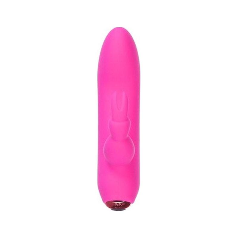 Alices Bunny Rechargeable Bullet w Rabbit Sleeve Pink - Adult Toys