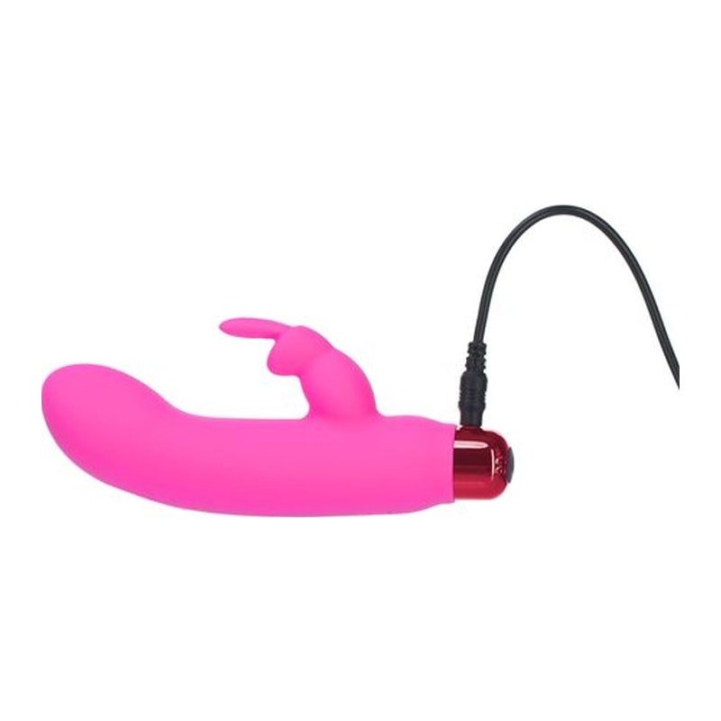 Alices Bunny Rechargeable Bullet w Rabbit Sleeve Pink - Adult Toys