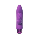 Alices Bunny Rechargeable Bullet w Rabbit Sleeve Purple - Adult Toys