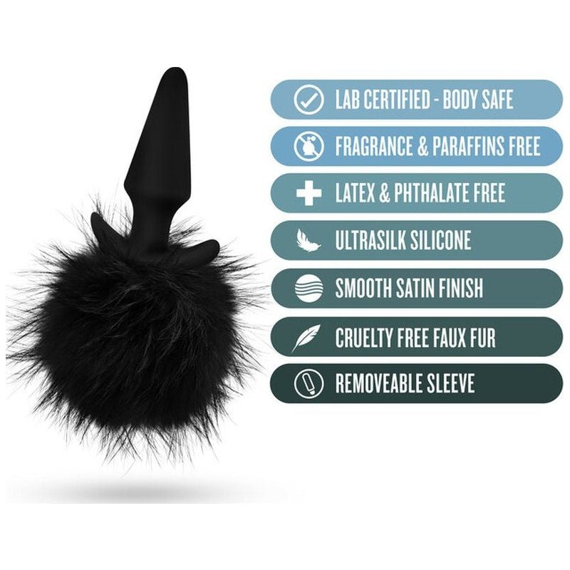Anal Adventures Platinum Rabbit Tail Plug - Adult Toys