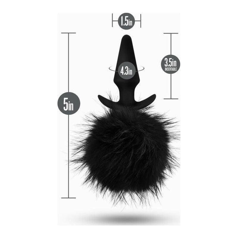 Anal Adventures Platinum Rabbit Tail Plug - Adult Toys