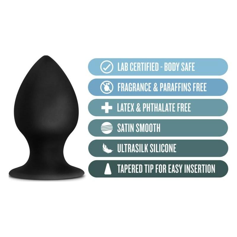 Anal Adventures Platinum Silicone Anal Stout Plug Medium - Adult Toys