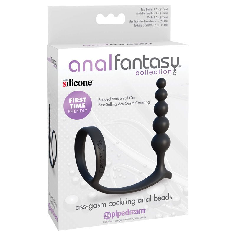 Anal Fantasy Collection Ass - Gasm Cockring Anal Beads - ANAL TOYS
