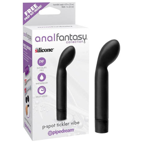 Anal Fantasy Collection P - spot Tickler Vibe - Black 12 cm (4.75'') Prostate Vibrator - Anal Toys