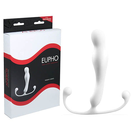 Aneros Eupho Trident - White Prostate Massager - Naughty by Nature Adult Store