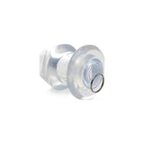 Ass Bung Clear Hollow Anal Dilator 3in Medium - Adult Toys