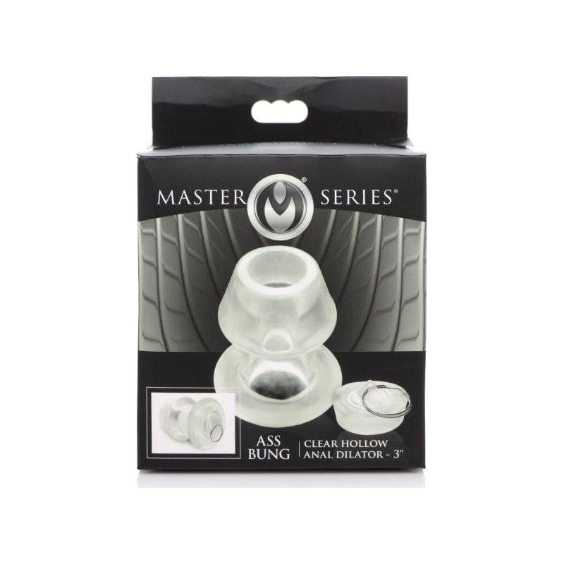 Ass Bung Clear Hollow Anal Dilator 3in Medium - Adult Toys