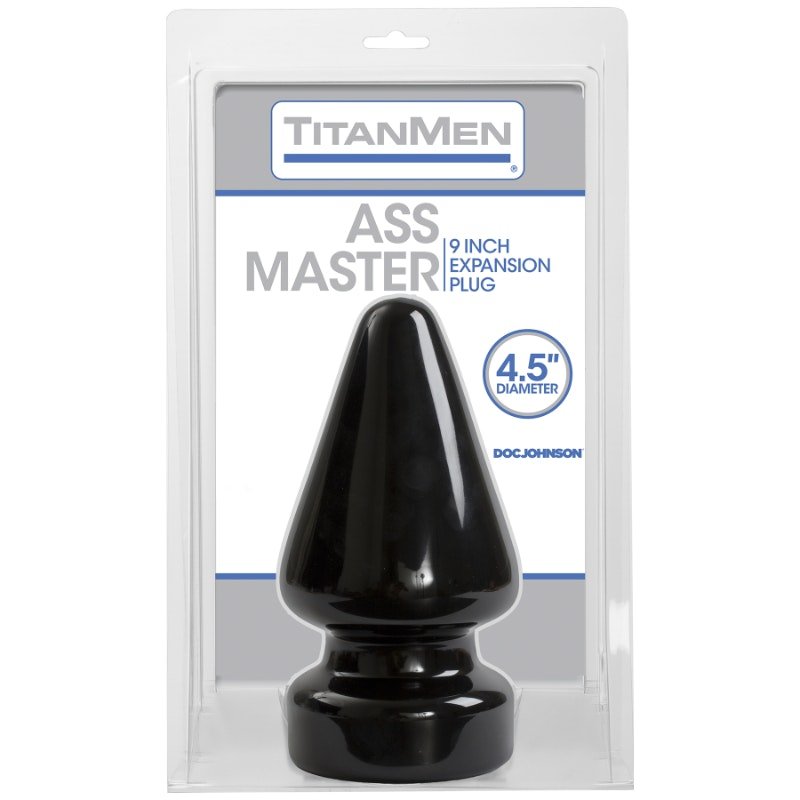 Ass Master 4.5in Black - Adult Toys