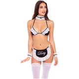 At Your Service Maid 6 Pc Black/White - Lingerie