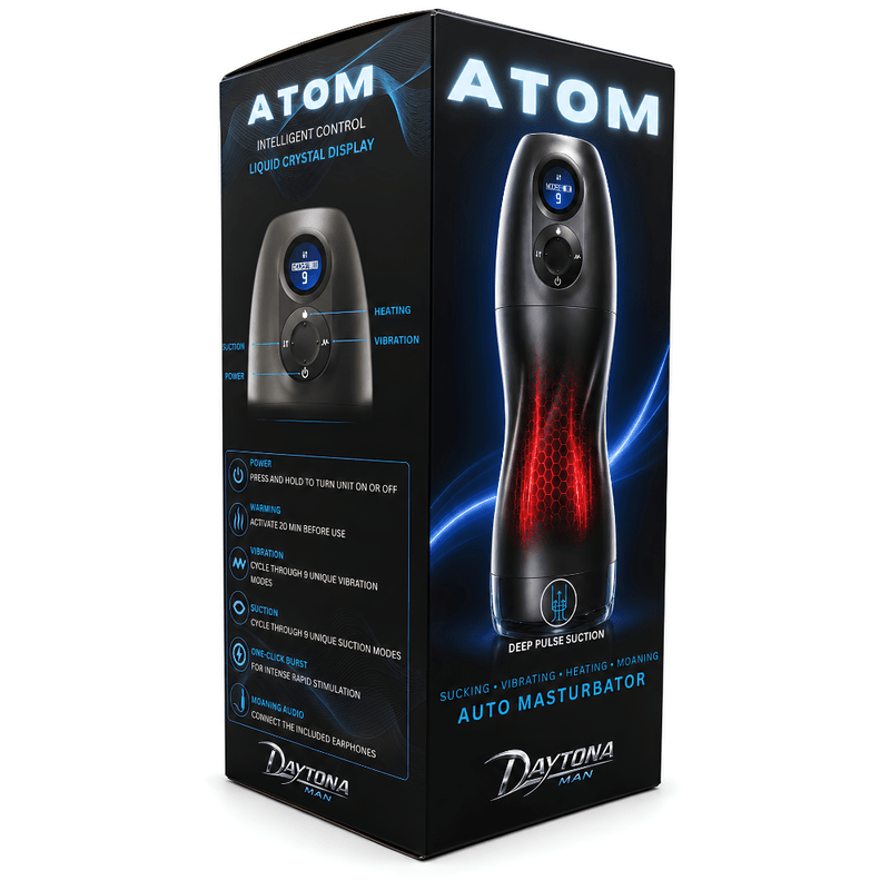 Atom Auto Thrusting, Heating, Vibrating Masturbator - Adult Toys