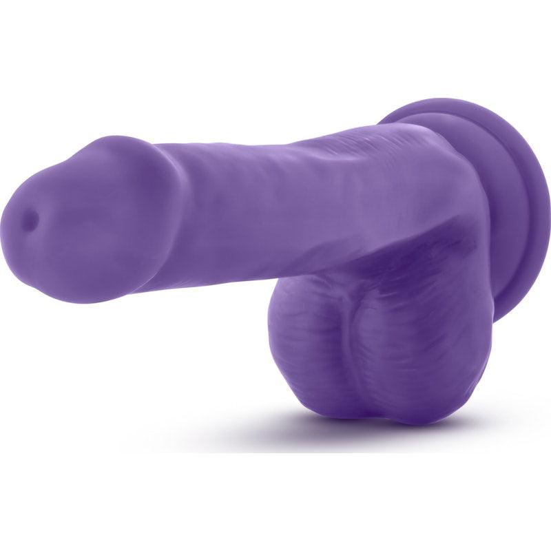 Au Naturel Bold Delight 6in Dildo Purple - Adult Toys