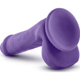 Au Naturel Bold Delight 6in Dildo Purple - Adult Toys