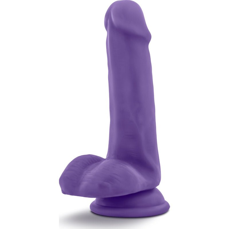 Au Naturel Bold Delight 6in Dildo Purple - Adult Toys