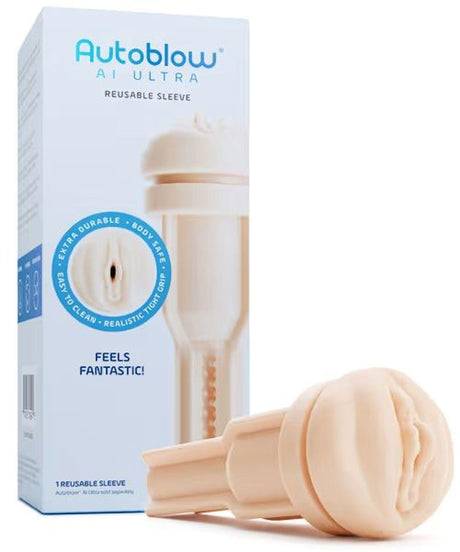 Autoblow AI Ultra Vagina Sleeve - Beige - MASTURBATORS - PREMIUM