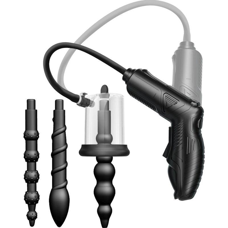 Automatic RoseBud Anal Pump and 3 Plug Pro Set - Adult Toys