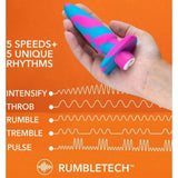 Avant Vibrotize Silicone Mini Anal Vibe Fuchsia - Adult Toys