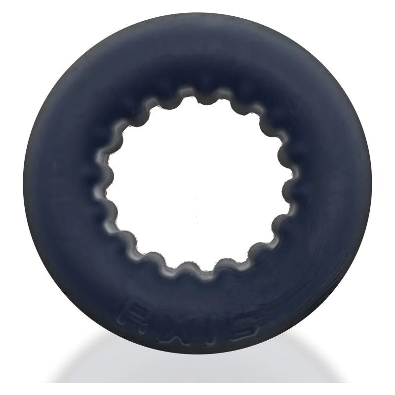 Axis Rib Griphold Cockring Black Ice - Adult Toys