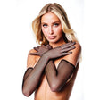 Baci White Label Fishnet Opera Glove - Black Gloves - LINGERIE & BODY WEAR
