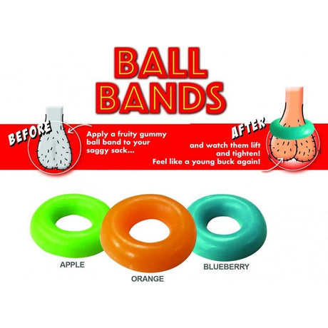 Ball Bands Gummy Cock Ring - Adult Toys