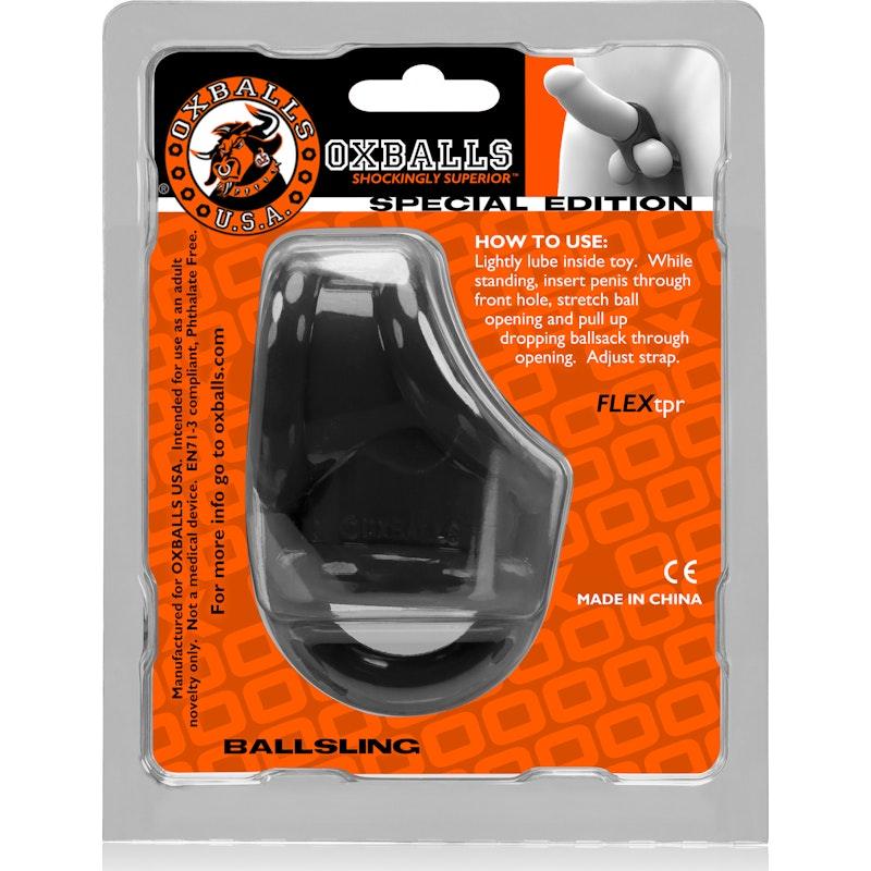 Ballsling Ball Split Sling Black - Adult Toys